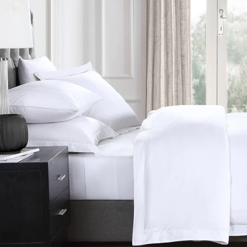 Pamutfehér sík szövés 233 szál gróf hotel ágyruhák