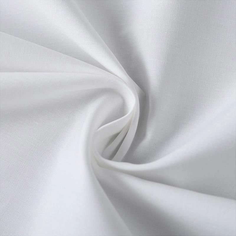 Cotton Percale Weave 200tc fehér szálloda ágynemű szövet