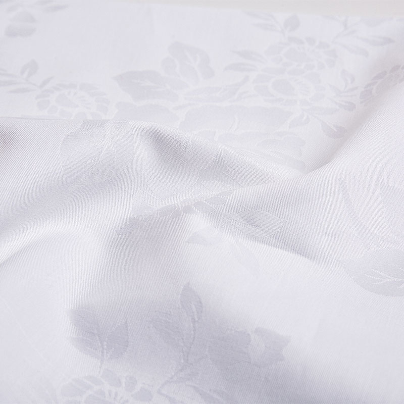 Pamut szateen jacquard szövött szállodalemez szövet